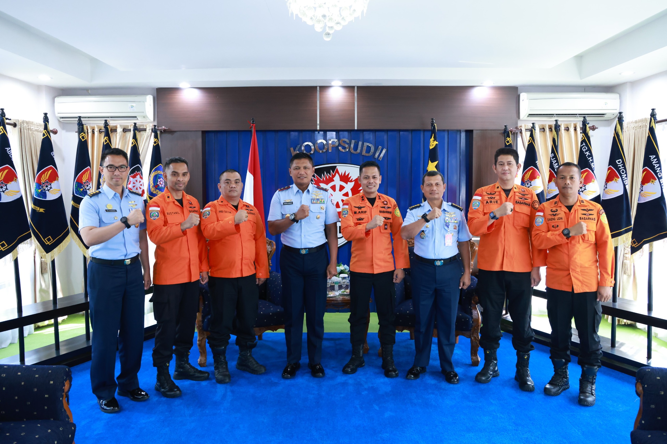 Diterima di Mako Koopasud II, Panglima Koopsud II Siap Dukung Basarnas dalam Pelaksanaan Operasi Sar